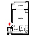 Studio - Garden House - immeuble avec concierge - Jardin Exotique